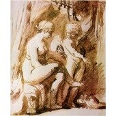 Venus and Cupid, study