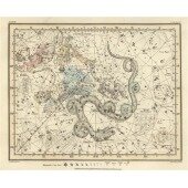 Celestial Atlas - Уранография - Дракон, Цефей, Кассиопея, Малая Медведица