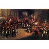 Napoléon plaçant Marie-Louise et le roi de Rome sous la protection de la Garde nationale