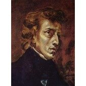 Frederic Chopin as portrayed by Eugene Delacroix