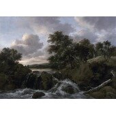 Landscape with Waterfall - Голландский Пейзаж с Водопадом