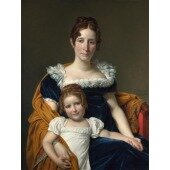 Portrait of the Comtesse Vilain XIIII and her Daughter - Портрет графини Вилен XIIII и ее дочери