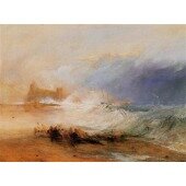 Wreckers, – Coast of Northumberland, with a Steam-Boat assisting a Ship off Shore