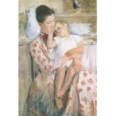 Mother and Child (Maternité) huile sur toile (vers)