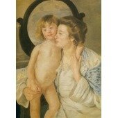 Mother and Child (Mère et Enfant) Huile sur Toile (1)