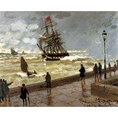 The Jetty of le Havre in Bad Weather