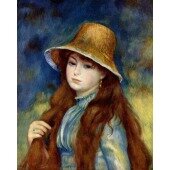 Young Girl in a Straw Hat