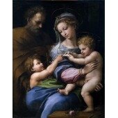 Святое семейство с маленьким Иоанном Крестителем (Мадонна с розой)