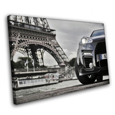 Постер с машиной, В Париже