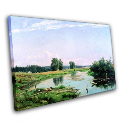 Картина Шишкина, Пейзаж с озером