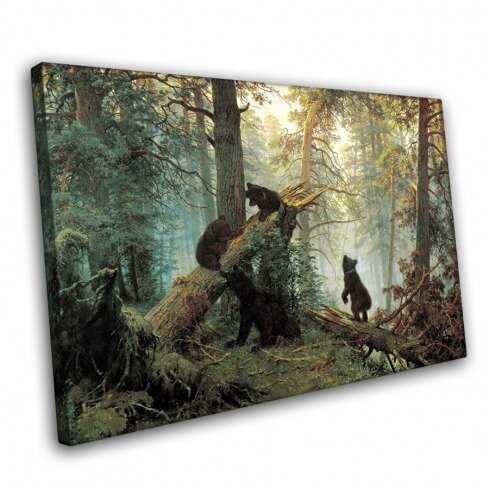 Картина Шишкина, Утро в сосновом лесу