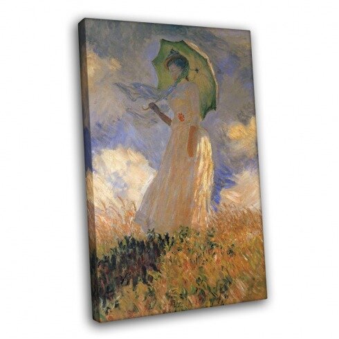 Картина Моне, Дама с зонтиком, повернувшаяся налево