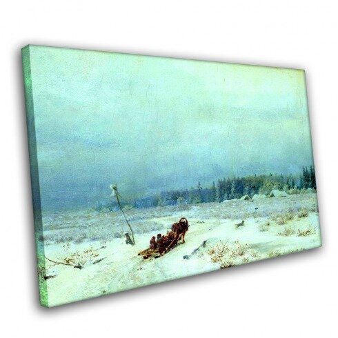 Картина Каменева, Зимняя дорога