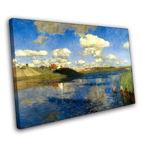 Картина Левитана, Озеро.Русь
