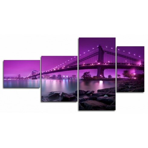 Модульная картина, Мост в фиолетовом свете