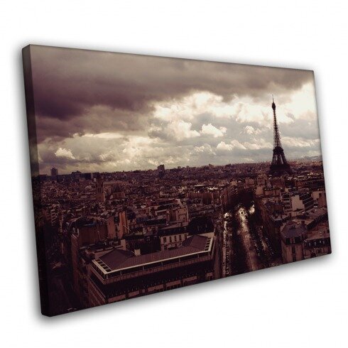 Постер с городом, Облачный Париж