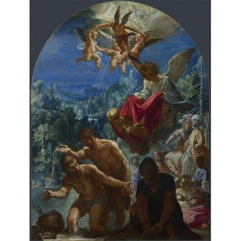 Картина Адам Эльсхеймер, The Baptism of Christ