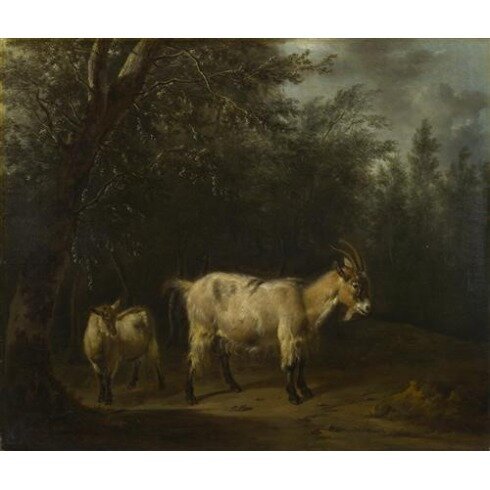 Картина Адриан ван де Велде, A Goat and a Kid