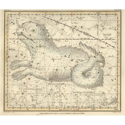 Картина Александр Джеймисон, Celestial Atlas - Уранография - Кит