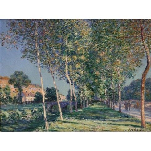Картина Альфред Сислей, Alley of Poplars in the Outskirts of Moret-sur-Loing