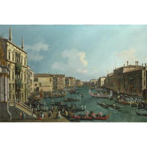 Картина Антонио Каналетто, A Regatta on the Grand Canal