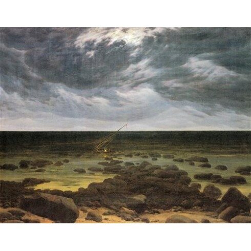 Картина Каспар Давид Фридрих, Meereskuste bei Mondschein