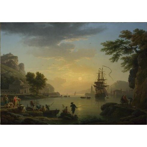 Картина Клод Жозеф Верне, A Landscape at Sunset