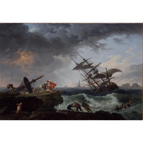 Картина Клод Жозеф Верне, Storm by coastline
