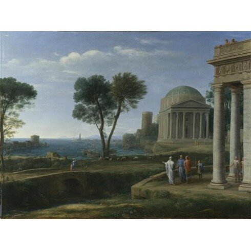 Картина Клод Лоррен, Landscape with Aeneas at Delos