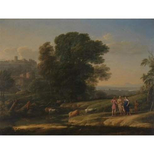 Картина Клод Лоррен, Landscape with Cephalus and Procris reunited by Diana