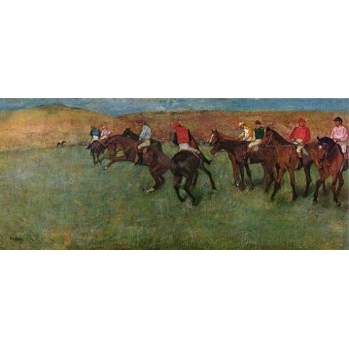 Картина Эдгар Дега, Pferderennen vor dem Start