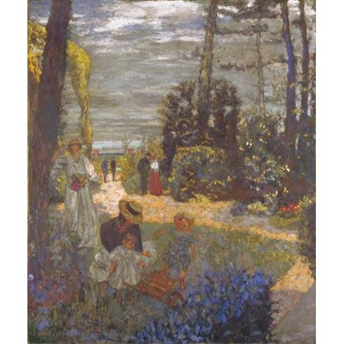 Картина Эдуард Вюйяр, The Terrace at Vasouy, the Garden