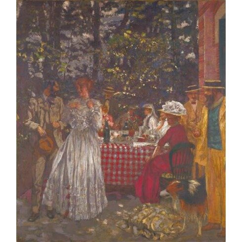 Картина Эдуард Вюйяр, The Terrace at Vasouy, the Lunch