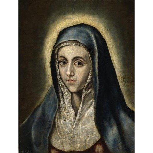Картина Эль Греко, The Virgin Mary