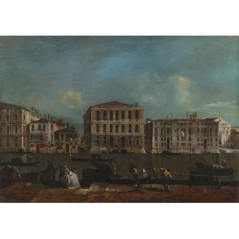 Картина Франческо Гварди, The Grand Canal with Palazzo Pesaro