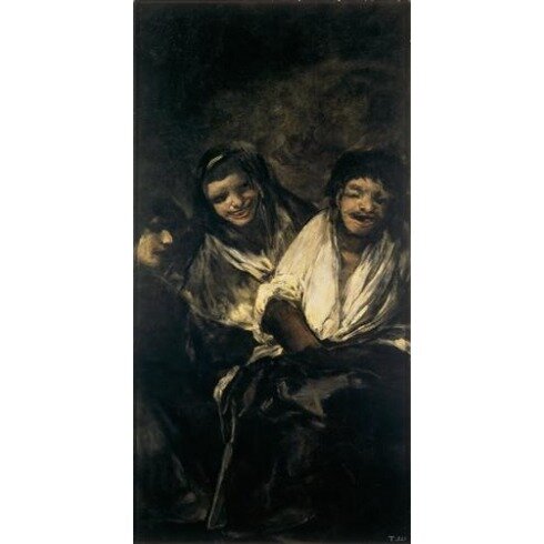 Картина Франсиско Гойя, Two Women and a Men