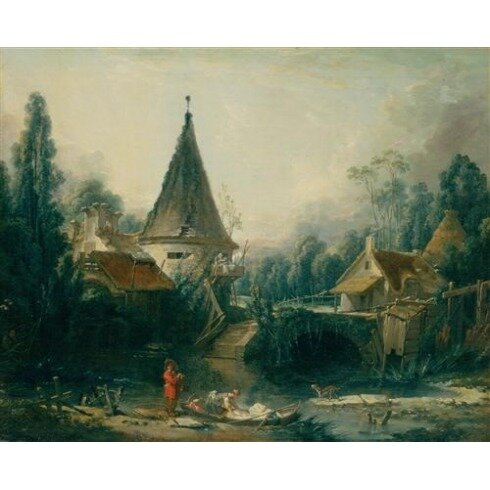 Картина Франсуа Буше, Landscape Near Beauvais