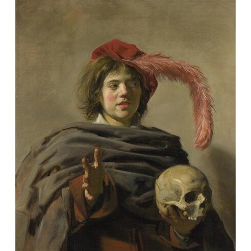 Картина Франс Хальс, Young Man holding a Skull (Vanitas)