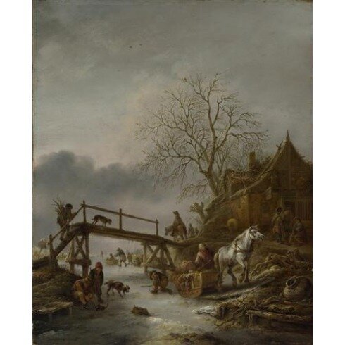 Картина Исаак ван Остаде, A Winter Scene