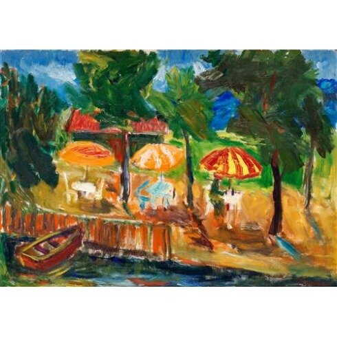 Картина Иван Иварсон, Parasollerna - Caféet vid floden