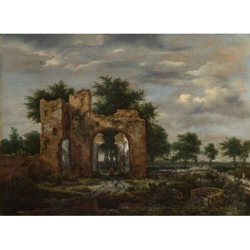 Картина Якоб Исаакс ван Рёйсдал, A Ruined Castle Gateway
