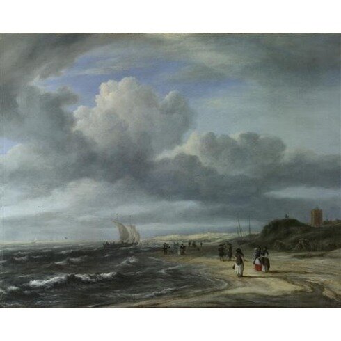 Картина Якоб Исаакс ван Рёйсдал, The Shore at Egmond-aan-Zee