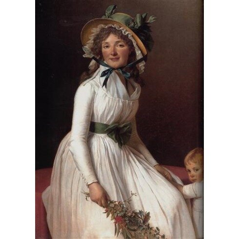 Картина Жак Луи Давид, Portrait of Madame Emilie Seriziat and Her Son