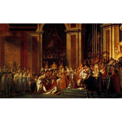 Картина Жак Луи Давид, Sacre de l'empereur Napoléon Ier et couronnement de l'impératrice Joséphine
