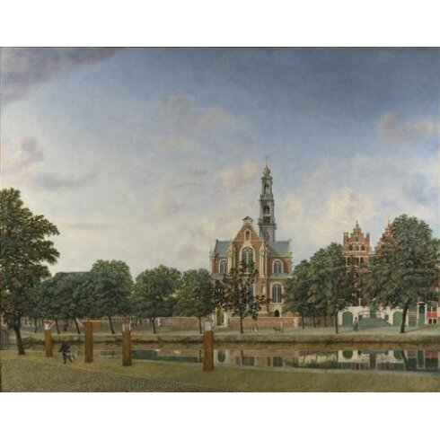 Картина Ян ван дер Хейден, View of the Westerkerk, Amsterdam
