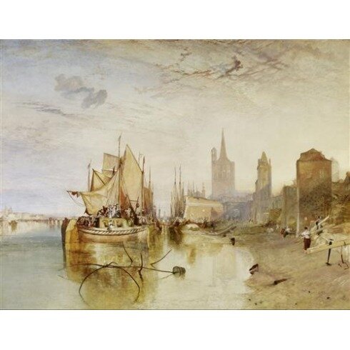 Картина Джозеф Мэллорд Уильям Тёрнер, Cologne - The Arrival Of A Packet-Boat, Evening