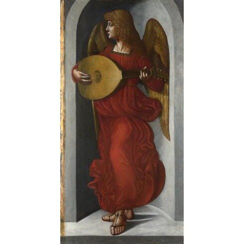Картина Леонардо да Винчи, An Angel in Red with a Lute