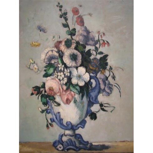 Картина Поль Сезанн, Flowers in a Rococo Vase
