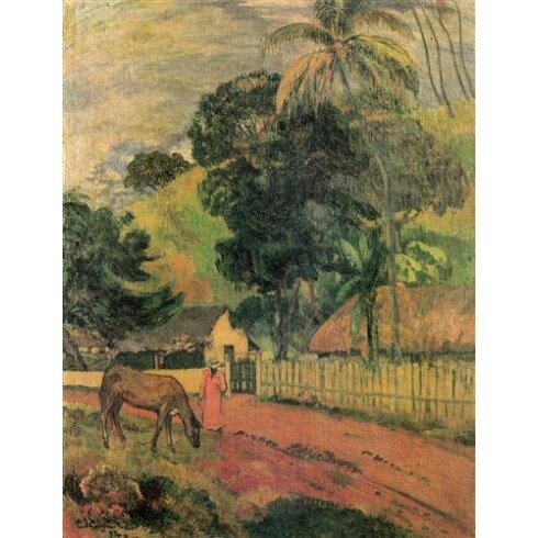 Картина Поль Гогена, Le cheval sur le chemin