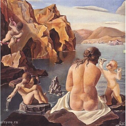 Картина Сальвадор Дали, Venus with Cupids - Венера и Амурчики
